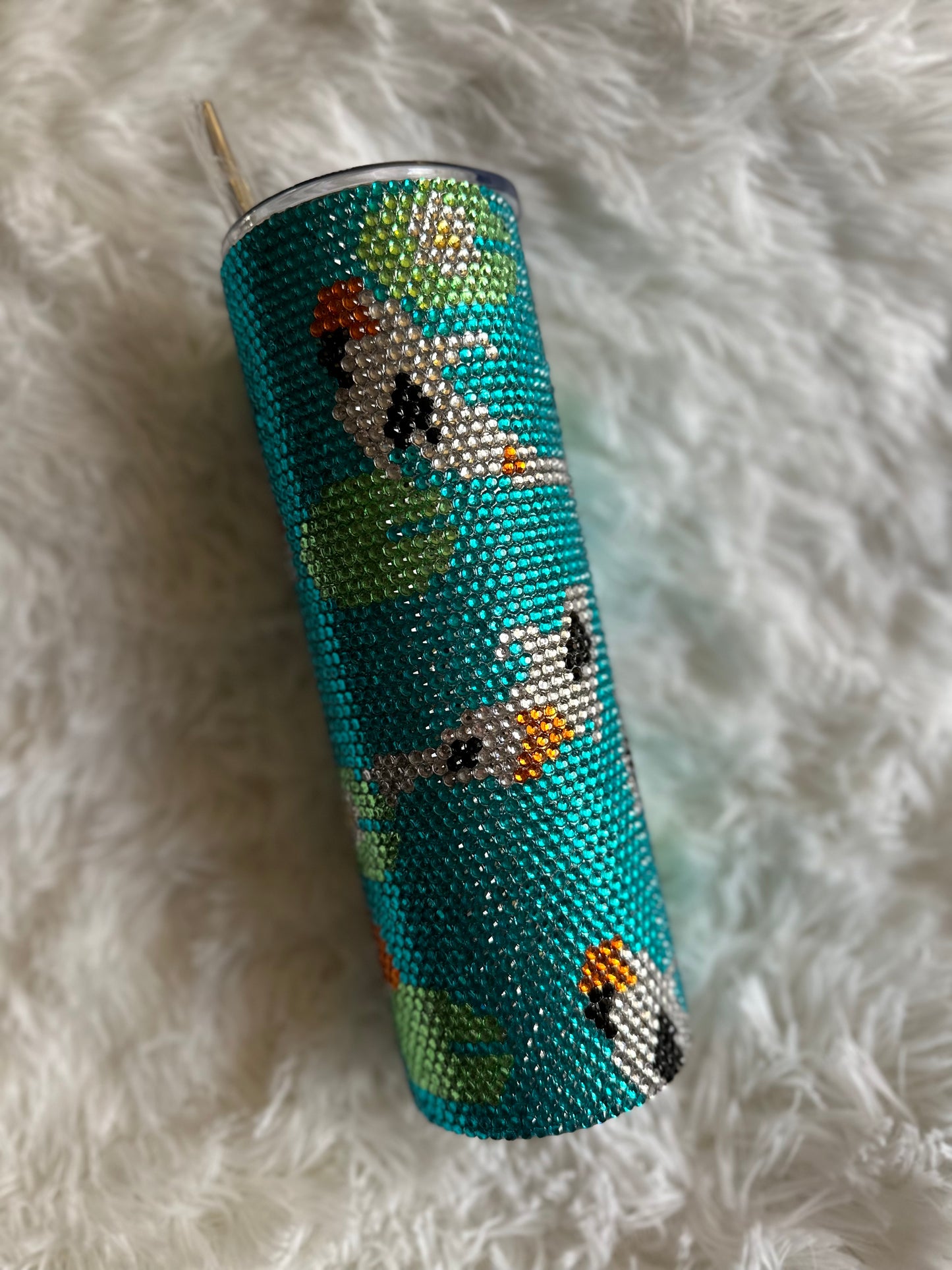 Made to Order - Koi Pond Rhinestone Tumbler