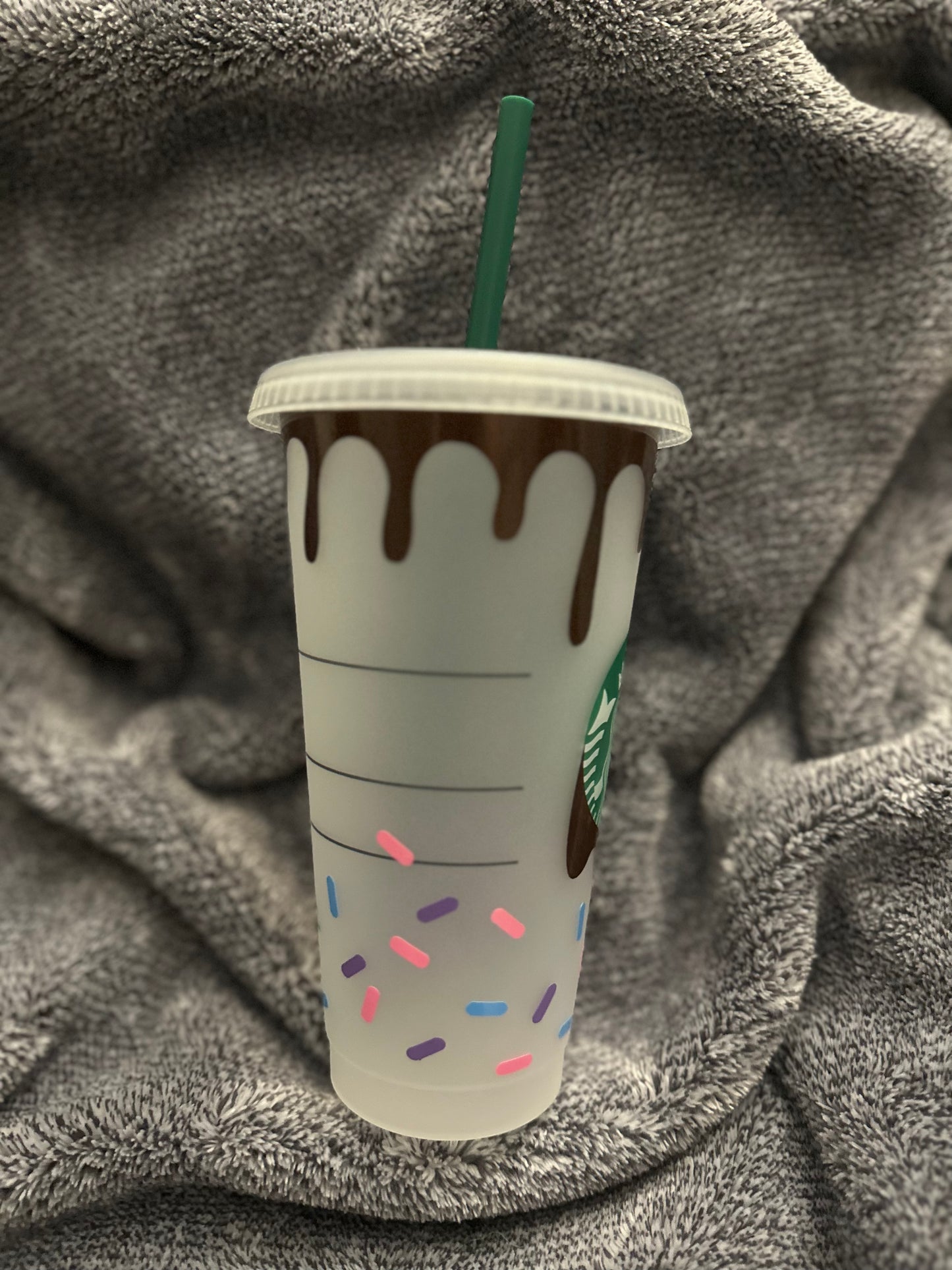 Chocolate Drip with Sprinkles Cold Cup