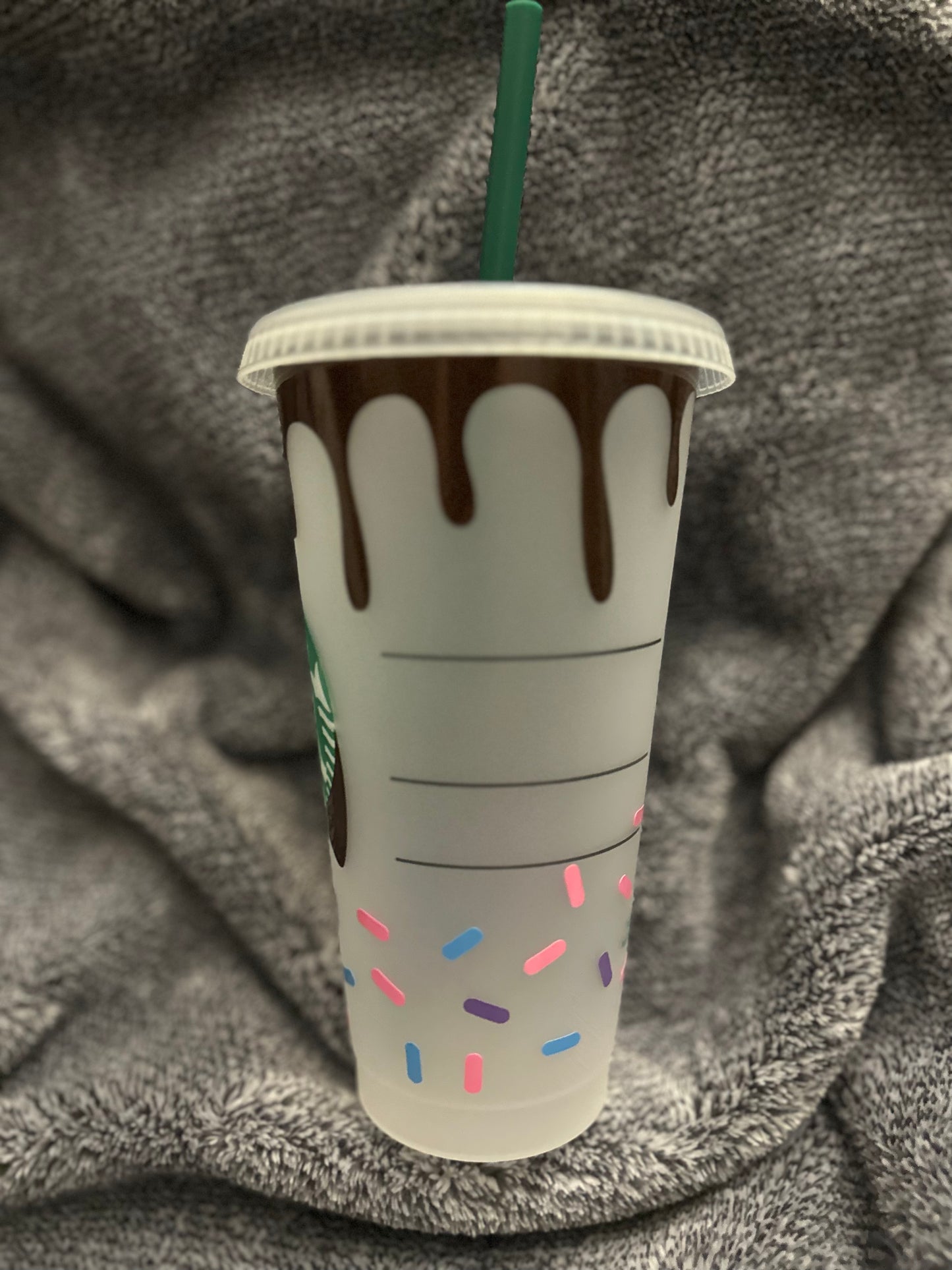 Chocolate Drip with Sprinkles Cold Cup