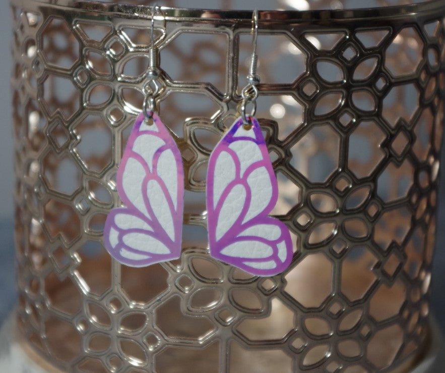 Mini White Moonlight Pearl Butterfly Earrings