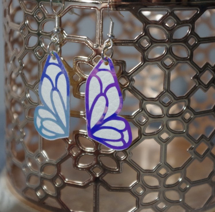 Mini White Moonlight Pearl Butterfly Earrings