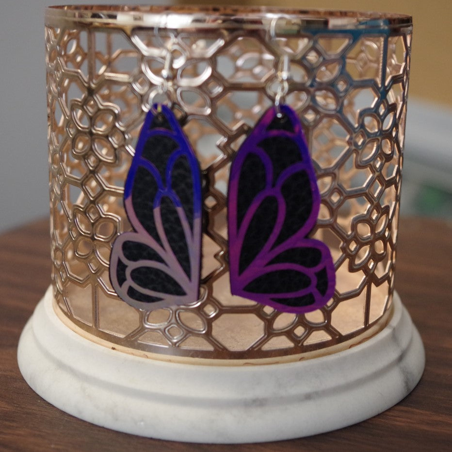 Midi Black Moonlight Pearl Butterfly Earrings