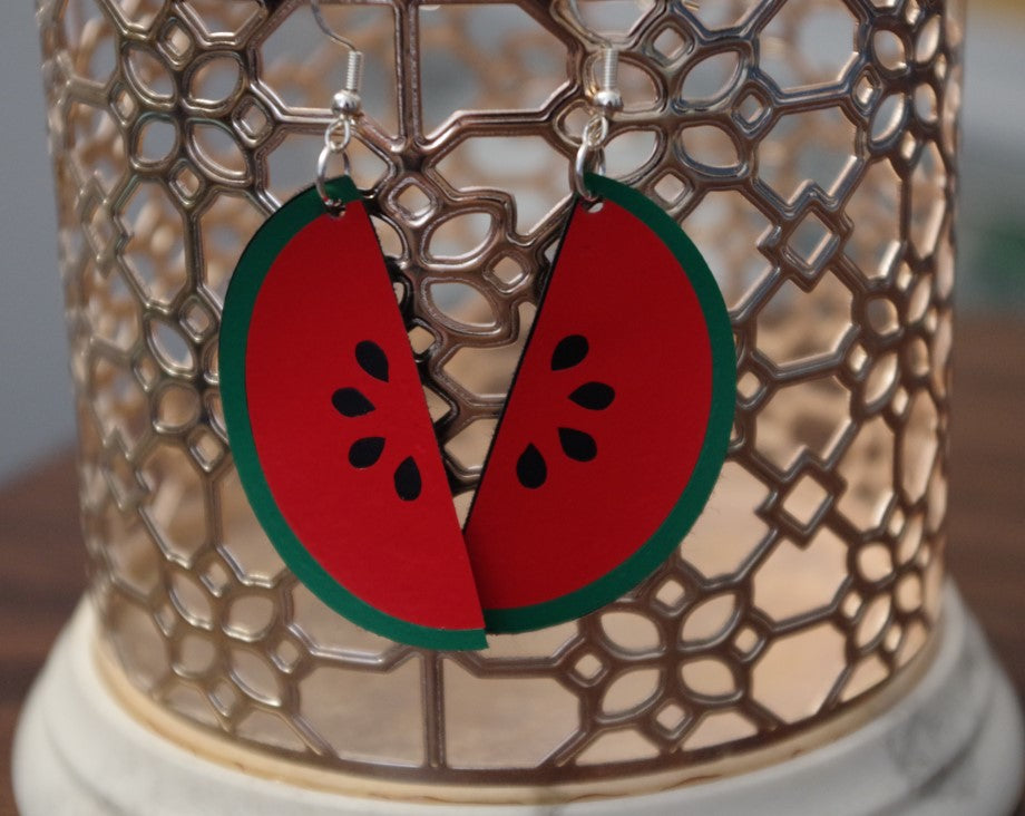 Watermelon Wedge Earrings